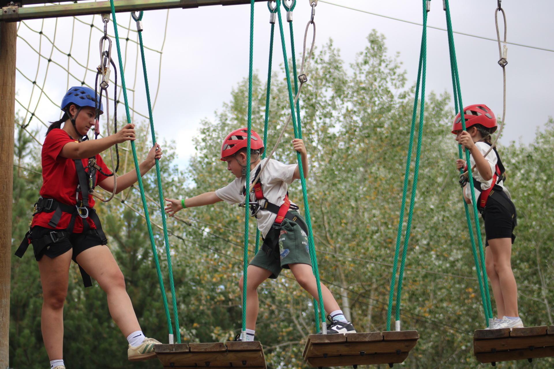 Low Ropes for 5 years and over in the heart of the National Forest.