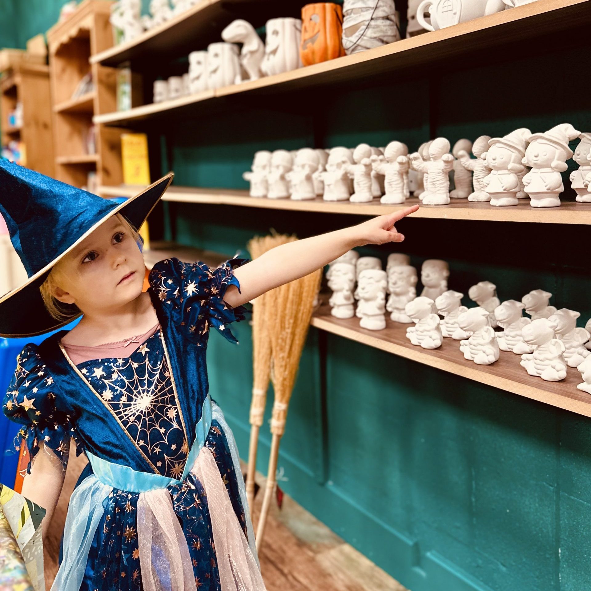 Spooky Pottery Painting